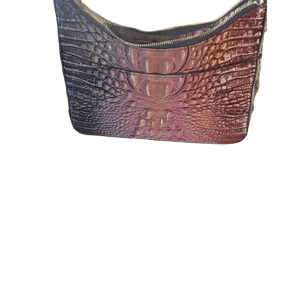 Brahmin multicolor Croc Embossed Shoulder bag - Picture 3 of 8